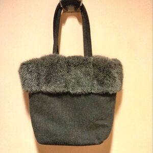Gruppo Italiano faux fur bag